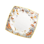 80 Piece Set King Of The Forest Bowls And Dishes Set Jingdezhen Ceramic Bowls, Plates And Chopsticks Household Bone China Tableware - Grand Goldman