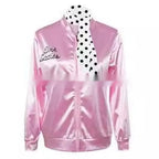Fashionable Letter Printed Baseball Jacket With Scarf