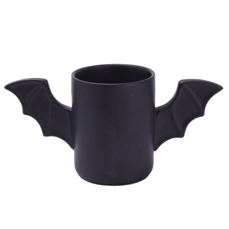 Bat Wing Handle Bone China Mug