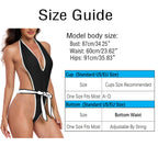 SHERRYLO Maillot de bain monokini profond une pièce maillot de bain pour femmes maillots de bain exotiques plongeants sexy trikini maillots de bain