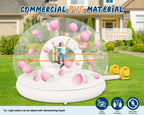 خانه حبابی Jocisland 13 فوت با تونل و بادکنک‌ها، خانه حبابی بادی PVC با دمنده‌های 750 وات و 550 وات برای مهمانی، استفاده تجاری، عروسی