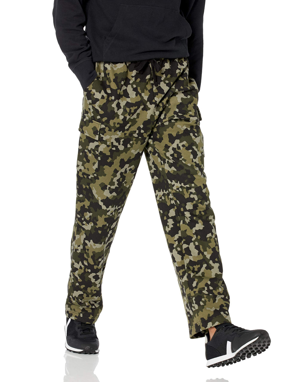 Amazon Essentials Men's Cargo Fleece Sweatpant, Olive Geo Camo, XX-Large