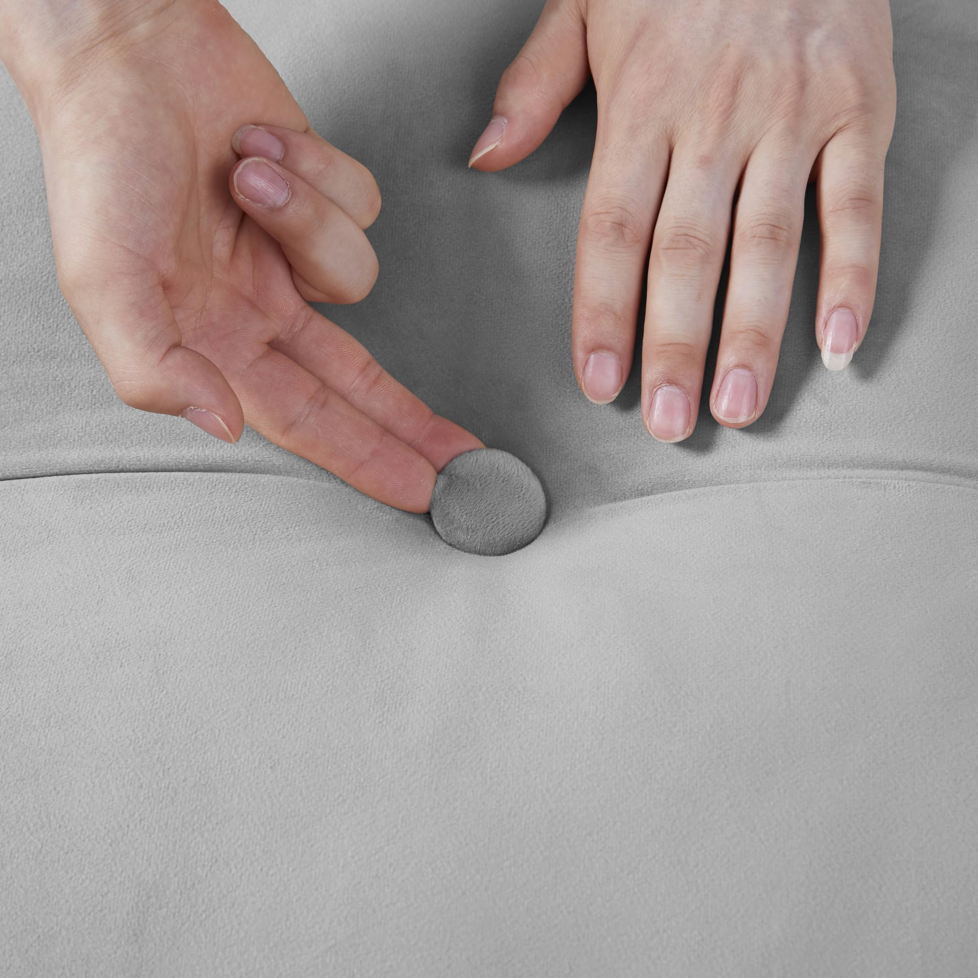 Sweet Home Collection Kopfteilkissen Full - Bettdreieckskissen für Kopfteil - Großes & vielseitiges dreieckiges Kissen Lesestützkissen, Full - 54", Grau