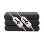 Coperta Elettrica Riscaldata 72"x84" Taglia Completa, Morbido Pile di Corallo con 4 Livelli di Riscaldamento e Spegnimento Automatico dopo 10 Ore, Lavabile in Lavatrice, Tessuto Morbido e Accogliente per la Casa, Grigio Scuro