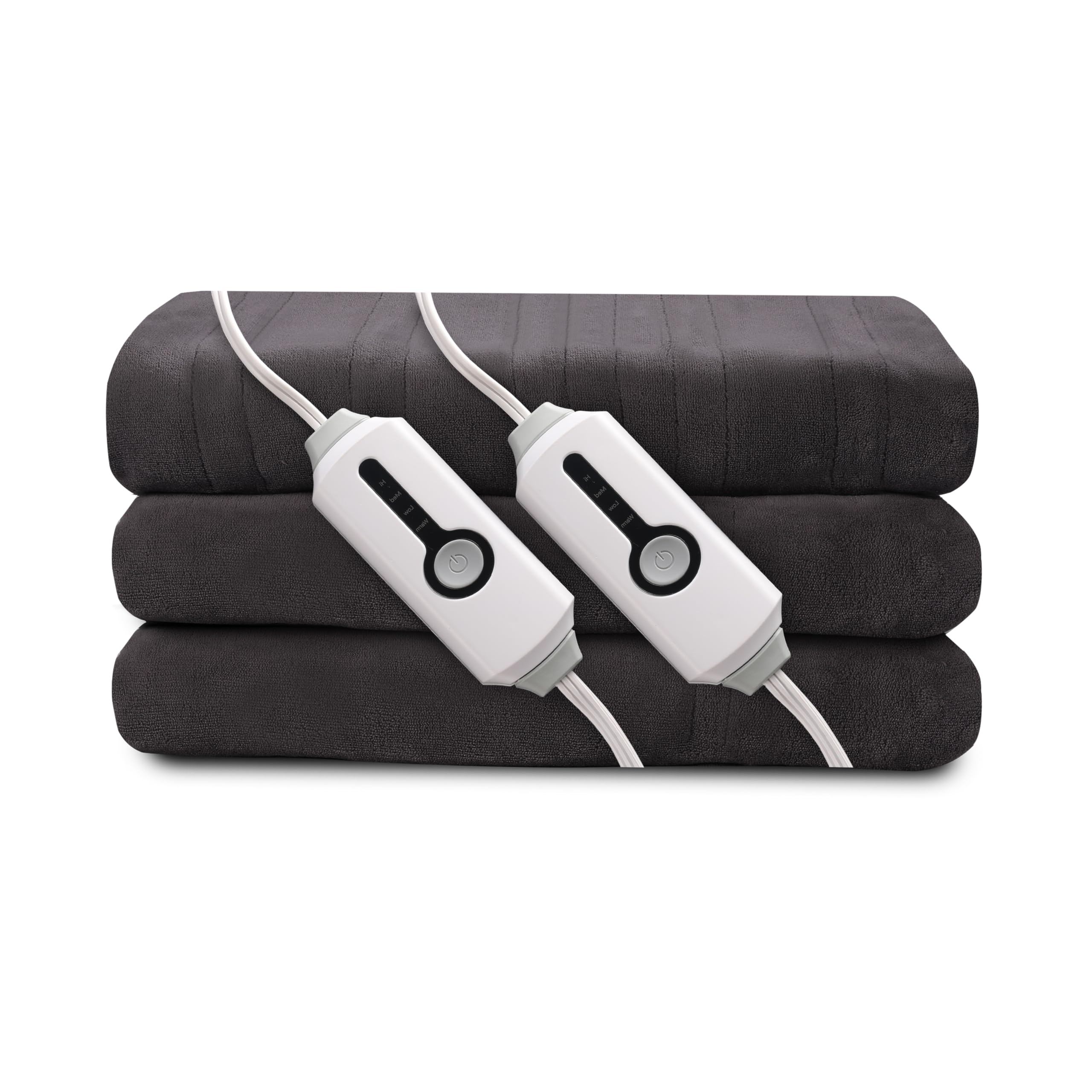 Coperta Elettrica Riscaldata 72"x84" Taglia Completa, Morbido Pile di Corallo con 4 Livelli di Riscaldamento e Spegnimento Automatico dopo 10 Ore, Lavabile in Lavatrice, Tessuto Morbido e Accogliente per la Casa, Grigio Scuro