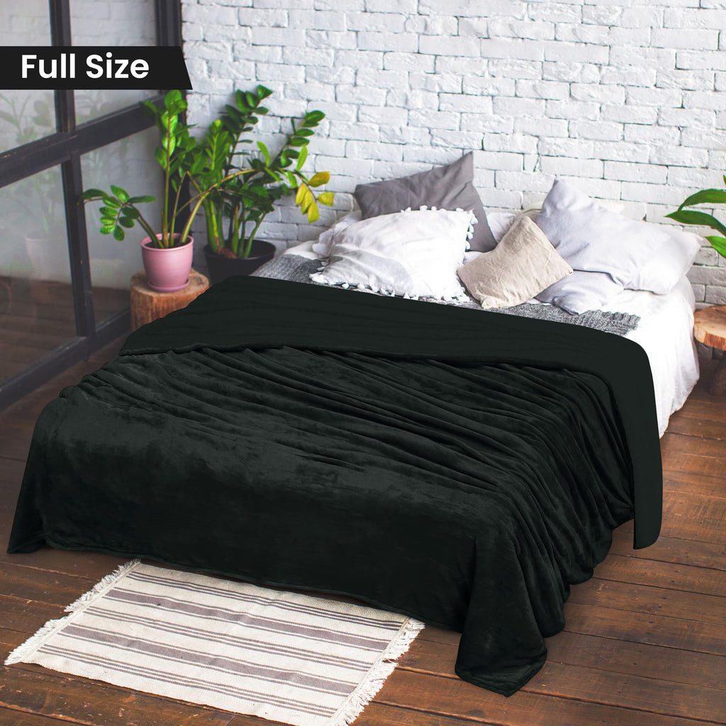 Utopia Bedding Sherpa Blanket Queen Size (Plum, 90x90 Inches) - Soft Lightweight Plush Fleece Reversible Blanket for Bed, Sofa, Couch, Camping and Travel