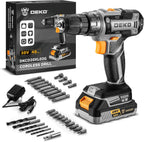 Power Drill Cordless: DEKO PRO Cordless Drill 20V Electric Power Drills Set Tool Drills Cord-less Set with Battery and Charger