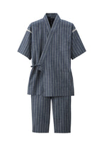 Japan Cool Jinbei Yukata Men's Half-Sleeved Japan Cotton top and Bottom
