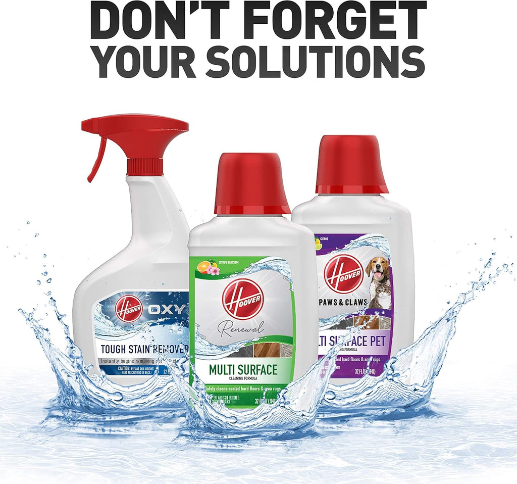 Hoover FloorMate Deluxe Hard Floor Cleaner Machine, Lightweight Cleaning Machine, Floor Scrubber with Spin Scrub Brushes, Wash and Dry Mode, Ideal for Hardwood, Vinyl, Tile, Laminate and More