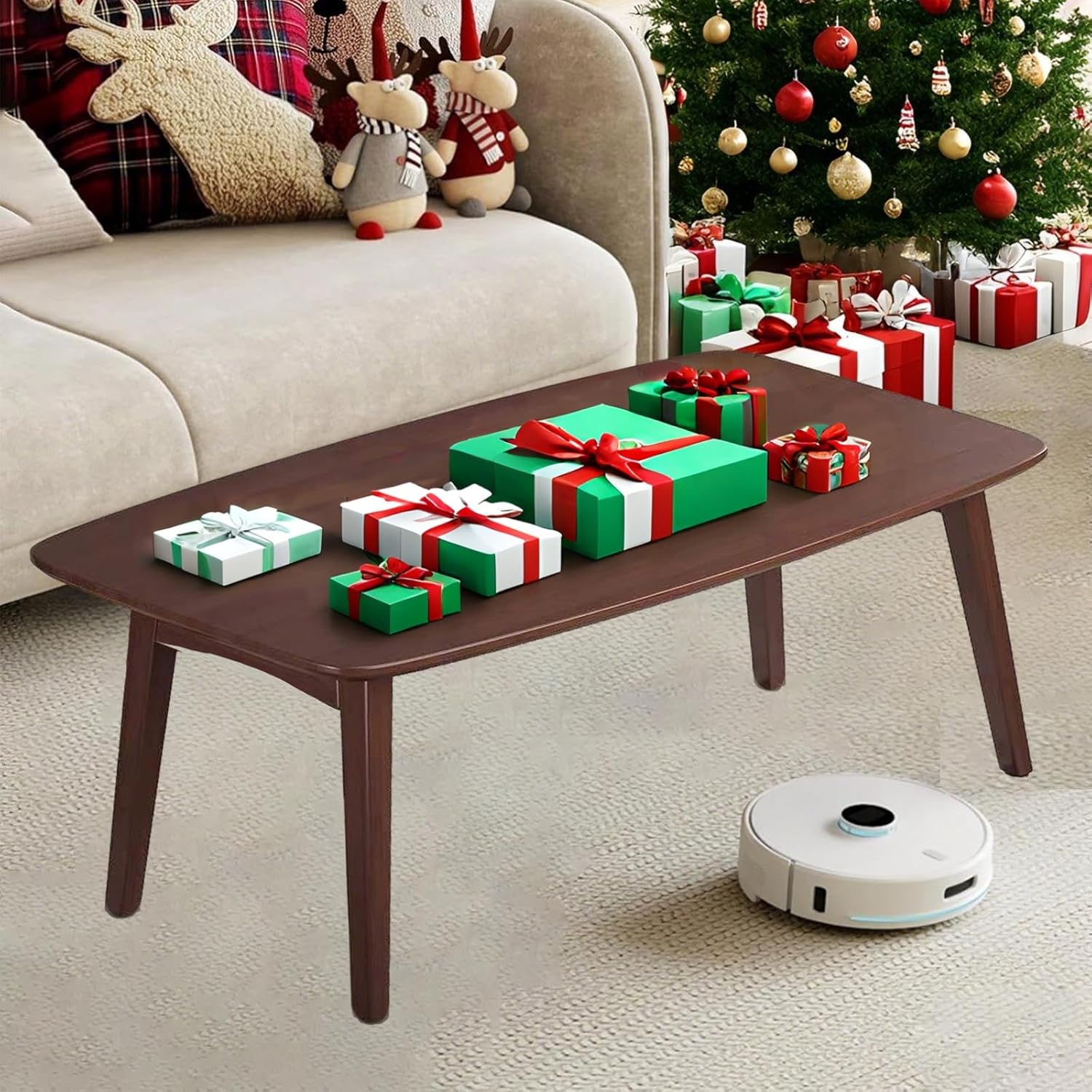 Japanese Floor Table Japanese Folding Coffee Table No Assembly Foldable Low Coffee Tables for Living Room Tatami Tea Bedroom for Sitting on The Floor - Portable & Easy Storage Compact Design