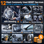 FOXWELL OBD2 Scanner Diagnostic Tool NT726, All System Bidirectional Scan Tool, Code Reader for Cars and Trucks with 12 Resets, ABS Bleeding/Oil/EPB/SAS/D-PF/TPMS/Injector Coding/Throttle/BMS..., FCA