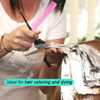 Allegro Combs XL Pintail Rat Tail Combs Parting Combs Metal Tail Foiling Combs Pin Combs 2 Pc. (PINK)