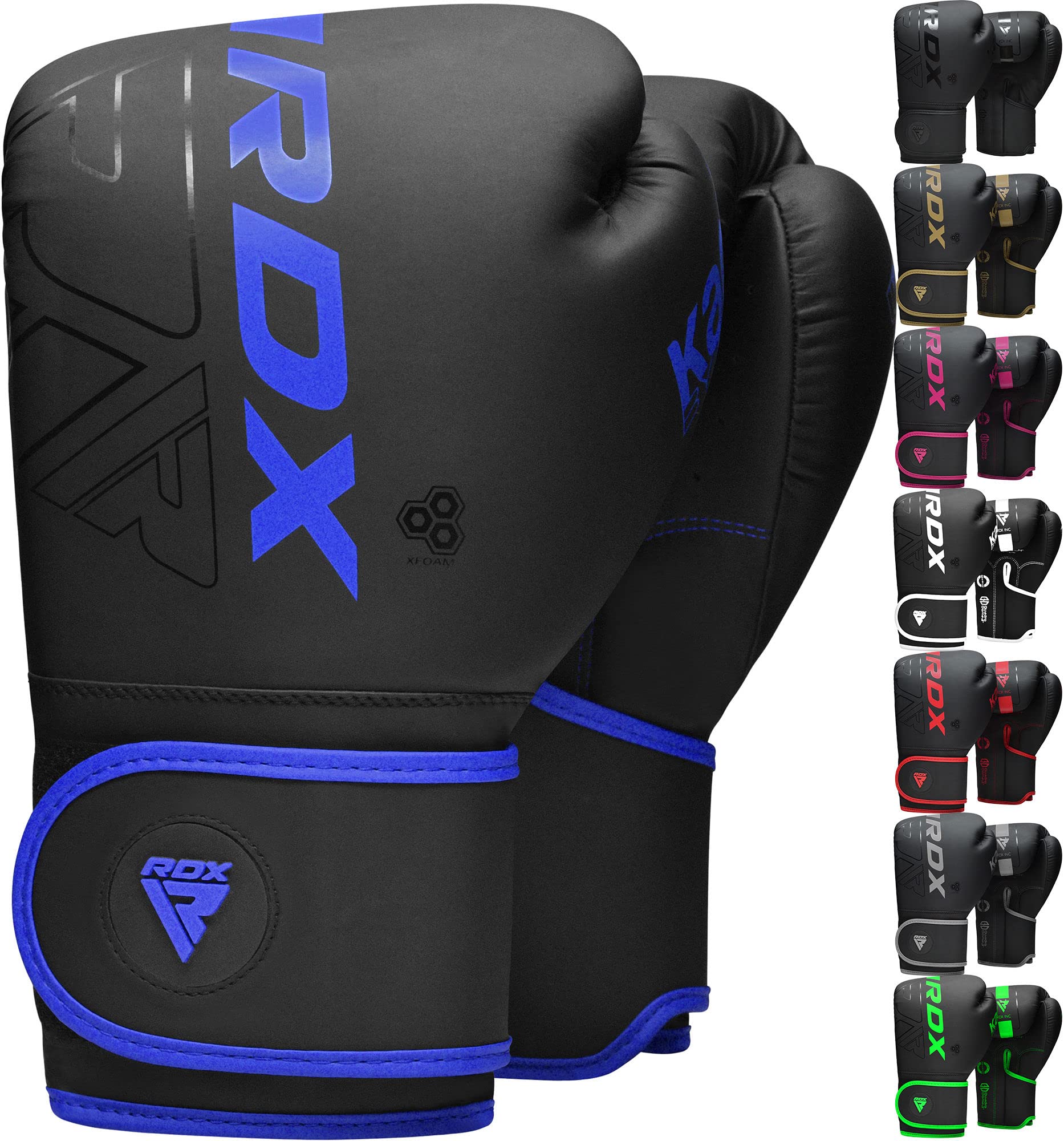 RDX Kids Boxing Gloves Sparring and Muay Thai Maya Hide Leather, Kara Patent Pending Junior Training Mitt for Kickboxing, Punching Bag, Focus Pads, MMA, Thai Pad, Double End Ball Punching Gloves