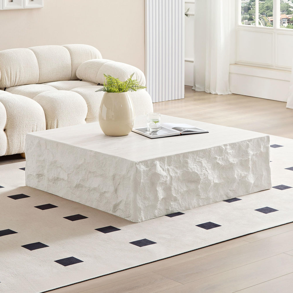 JUSTONE Set of 2 Round Coffee Tables for Living Room, Faux Mars Pattern Modern Minimalist Side Tables Accent End Table End Table for Apartment,Office,Marble