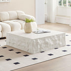 JUSTONE Set of 2 Round Coffee Tables for Living Room, Faux Mars Pattern Modern Minimalist Side Tables Accent End Table End Table for Apartment,Office,Marble