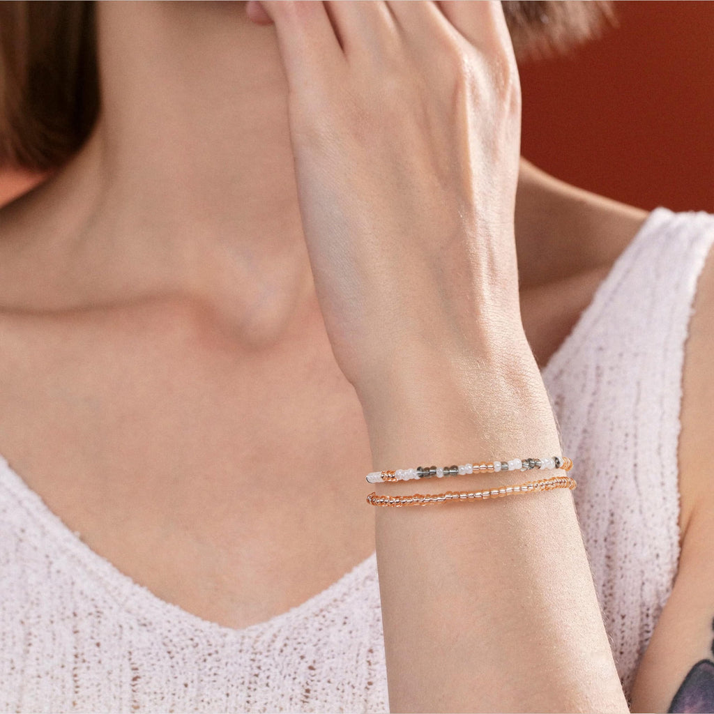 JoycuFF Inspirational Morse Code Bracelets for Women Encouragement Gifts for Women Christmas Jewelry for Daughter Soulmate Best Friend Graduation Friendship Gifts for Female