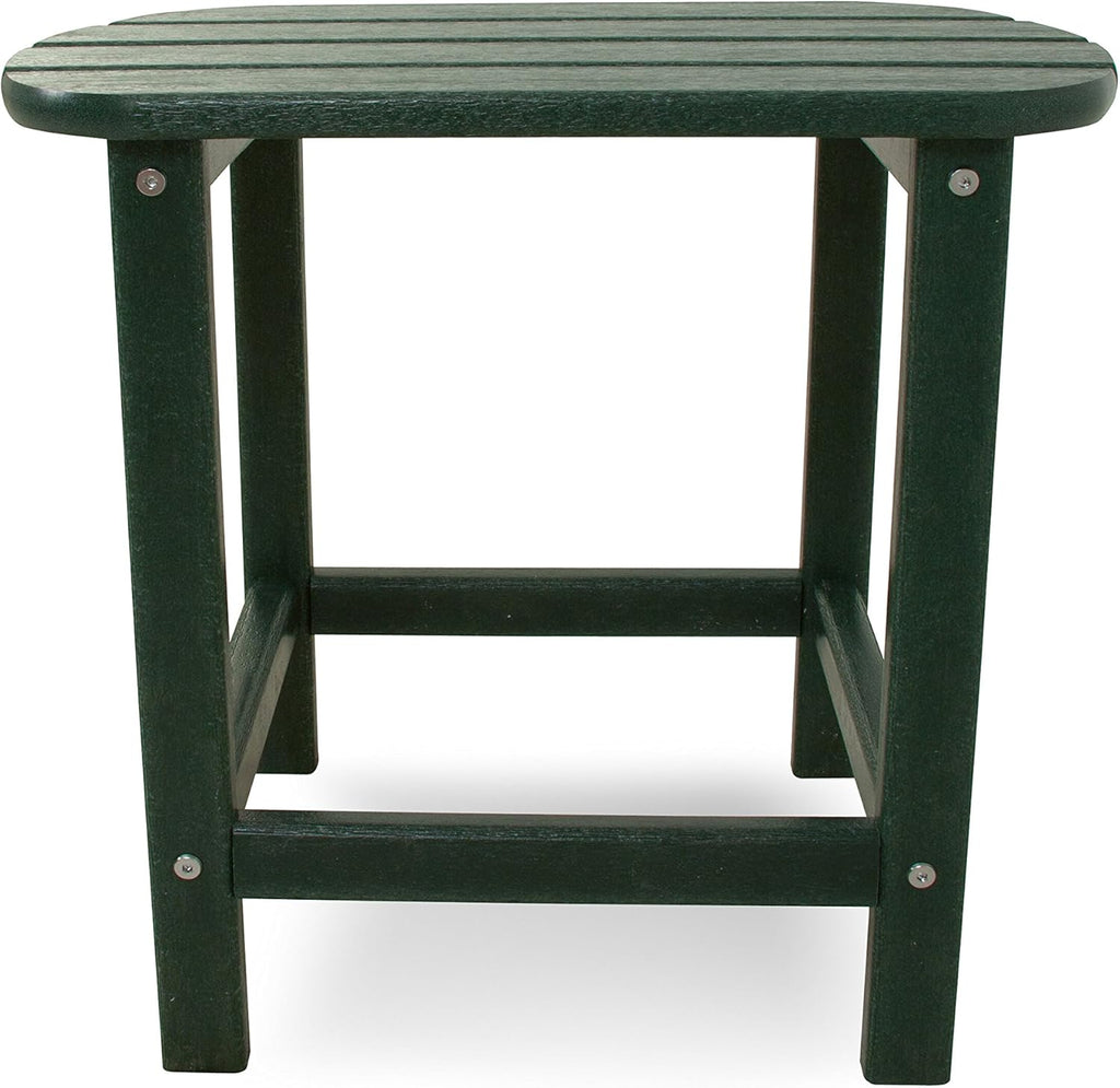 POLYWOOD SBT18GR South Beach 18" Outdoor Side Table, Green