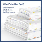 Kids Princess Full 4 Piece Sheet Set - Boys, Girls, Teens, Toddler - Easy Fit Deep Pockets - Breathable, Hotel Quality Bedding Sheets - Machine Washable - Wrinkle Free - Cute, Cozy, Soft - CGK Linens