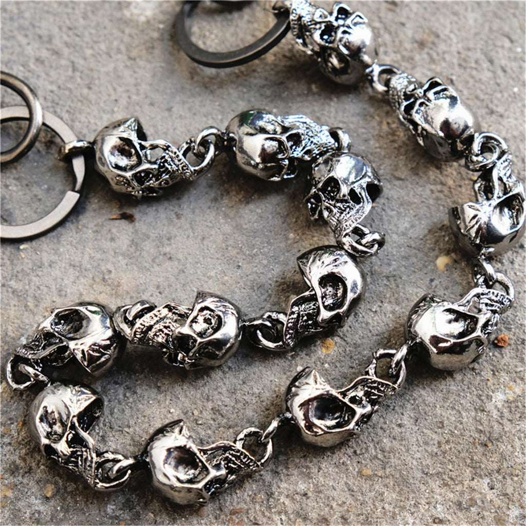PINKPIN Trouser Chains for Men Pants Chain Jean Chains Belt Chain Biker Wallet Chain Skull Pants Chains for Men Biker Chain Punk Heavy Skull Goth Accessories