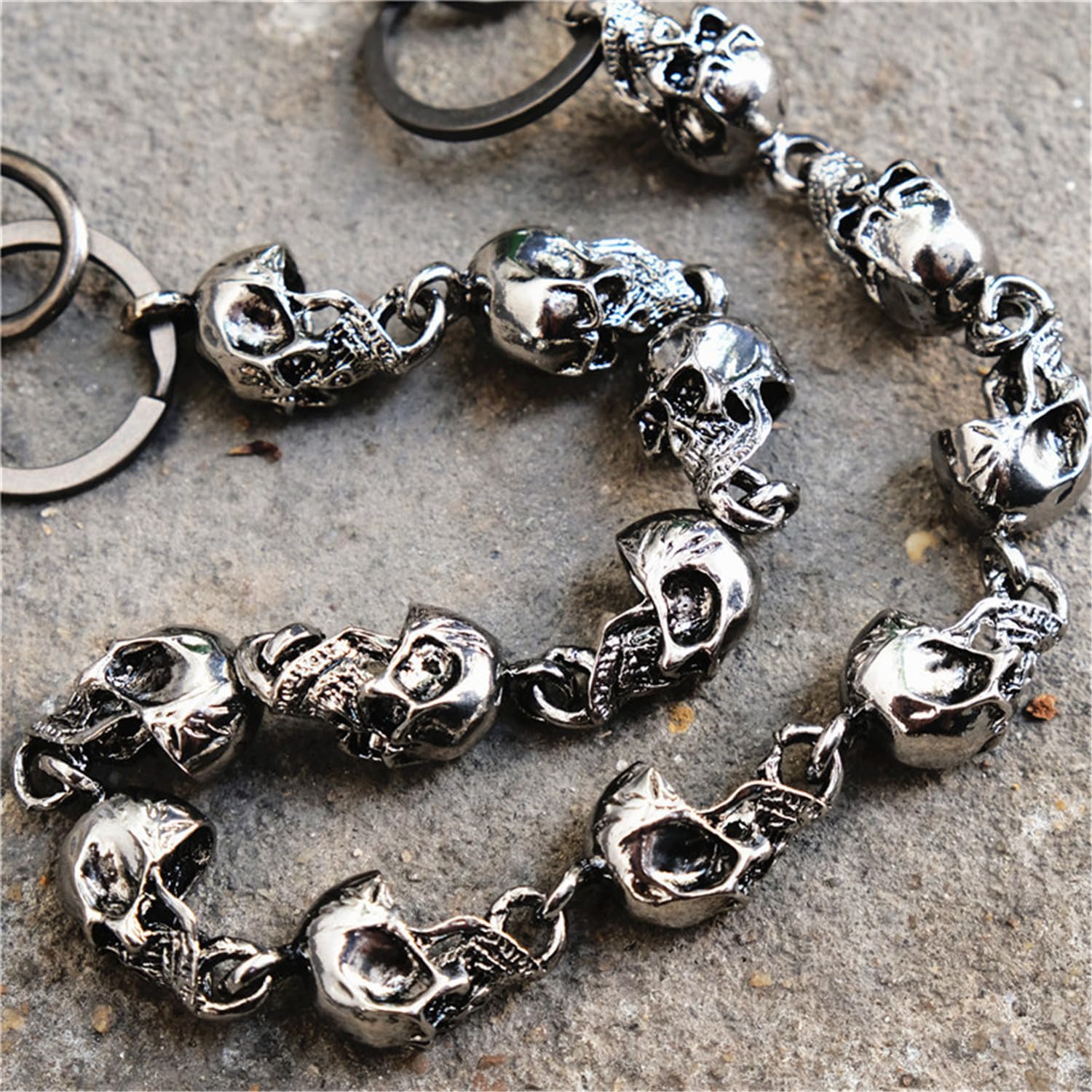 PINKPIN Trouser Chains for Men Pants Chain Jean Chains Belt Chain Biker Wallet Chain Skull Pants Chains for Men Biker Chain Punk Heavy Skull Goth Accessories