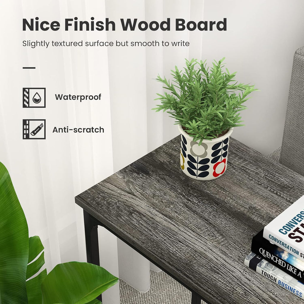 Ecoprsio Console Table Sofa Table with Mesh Shelves, 2 Tier Entryway Table Foyer Table for Entryway, Front Hall, Hallway, Sofa, Couch, Living Room, Coffee Bar, Kitchen, Grey, 32 Inch