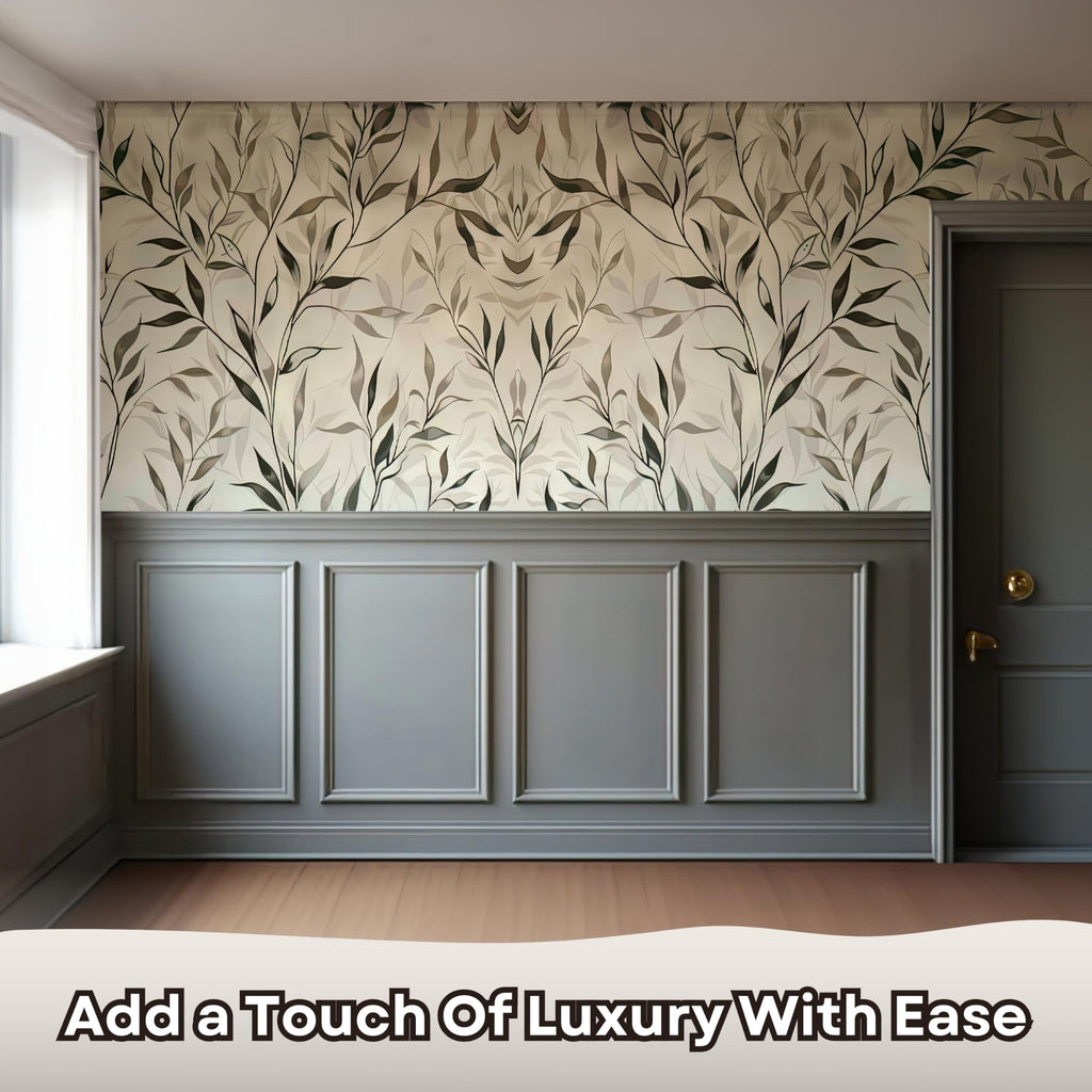 Board and Batten Wall Panel Kit - Peel and Stick Precut Wall Molding Kit - Luxury Decorative Wall Moulding Kit - Paintable Accent Wall Kit for an Elegant Touch to Any Home Decor