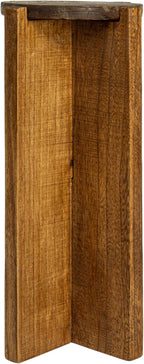 Creative Co-Op Paulownia Wood Round Accent Table, Brown