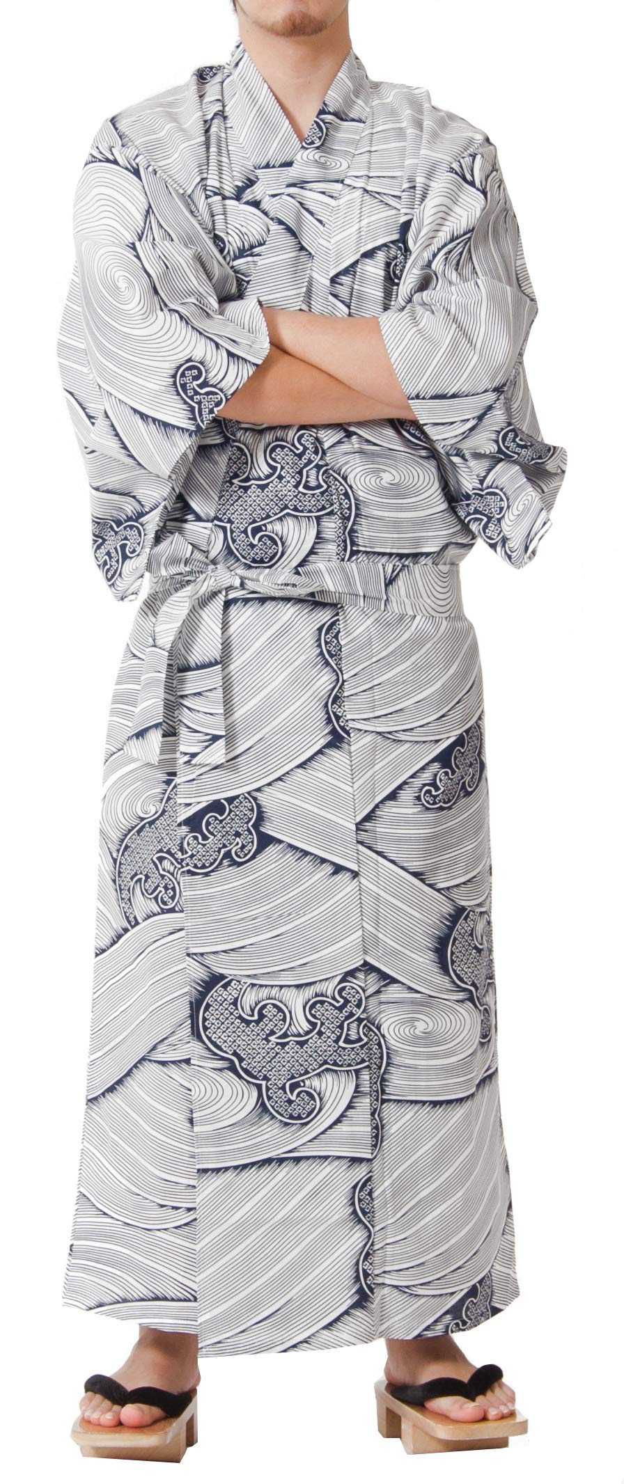 Dita Tokyoin Traditional Made In Japan Cotton Yukata Robe (Japanese Pajama Kimono) Easy Wearing set2