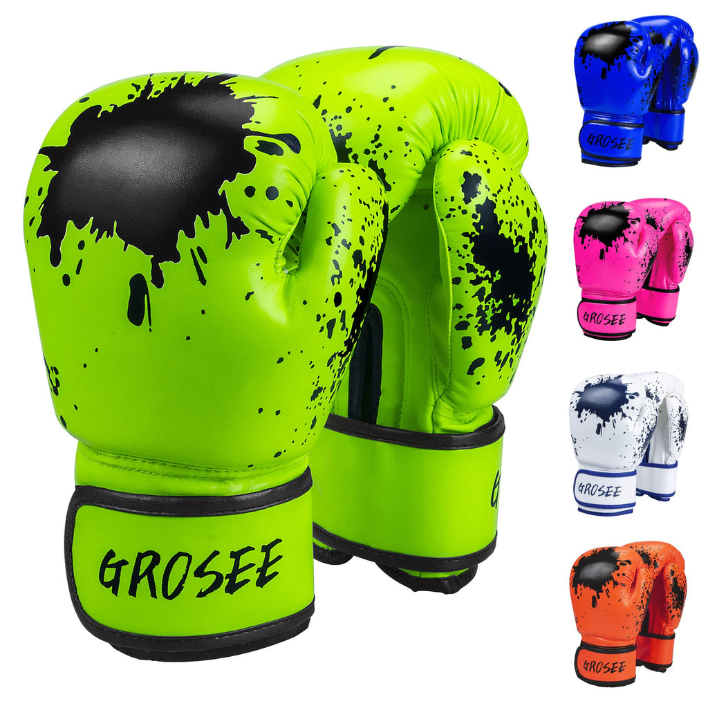 Kids Boxing Glove 6oz 8oz, Youth, Boys and Girls Training Sparring Gloves for Punching Bag, Kickboxing, Muay Thai, MMA, Gift for Age 6-15 Years