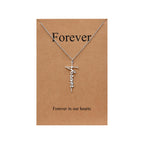 Lcherry Faith Cross Pendant Necklace for Women Religious Christian Jewelry Mother's Day Gifts for Women