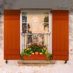 highwood Stonecroft Bretter- und Lattenläden Set mit 2 Stück, 39 Zoll, schwarz lackierbar