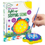 Creative Roots Paint Your Own #1 Dad Stepping Stone, Paintable Ceramic 7 in. Stone, Includes 6 Acrylic Paints & Paintbrush, Great Arts and Crafts for Kids Ages 8-12, Father's Day Gift