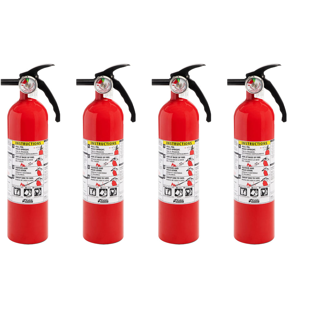 Kidde Multi Purpose Fire Extinguisher for Home, Office, Dorm, Residential, 1A10BC, 6 Pack