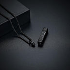 Imrsanl Tree of Life Urn Necklace for Men Women Bar Cremation Jewelry for Ashes Keepsake Ashes Necklace Pendent