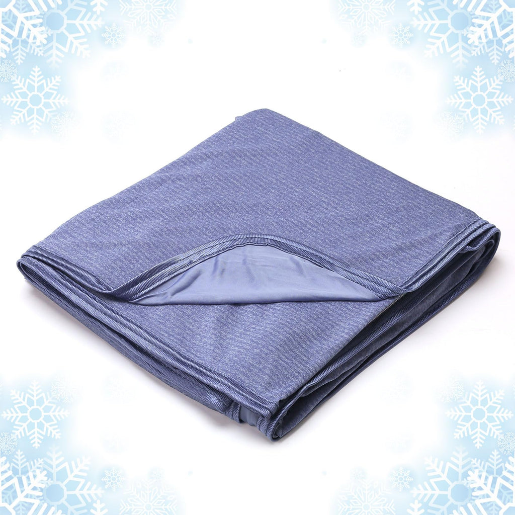 Ailemei Direct Cooling Blanket for Hot Sleepers,Double Sided Cold Effect,Queen Size Lightweight Breathable Summer Large Big Blankets for Bed,Transfer Heat to Keep Body Cool Night Sweats,90"x90"