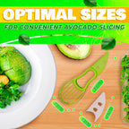 Avocado Slicer Tool 3 in 1 – Food-Grade Plastic Cutter, Peeler & Pit Remover for Easy Slicing, Scooping & Quick Food Prep – Easy to Use Avocado Peeler Tool | Durable Ergonomic Design Kitchen Gadget