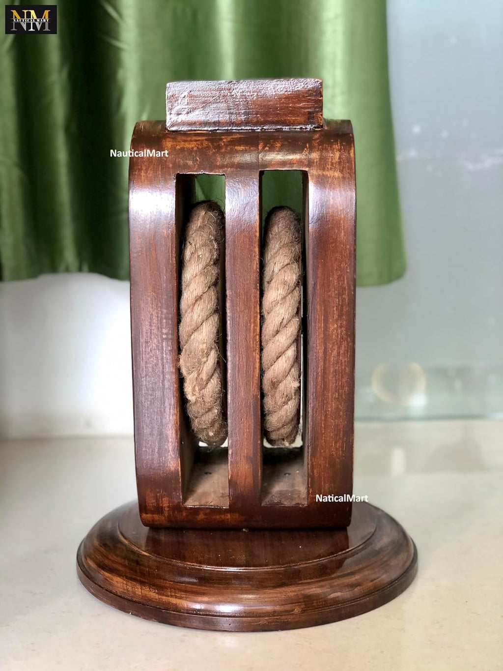 NauticalMart Ship Wheel Table Base Coffe Table Decorative Nautical Pirate Decor