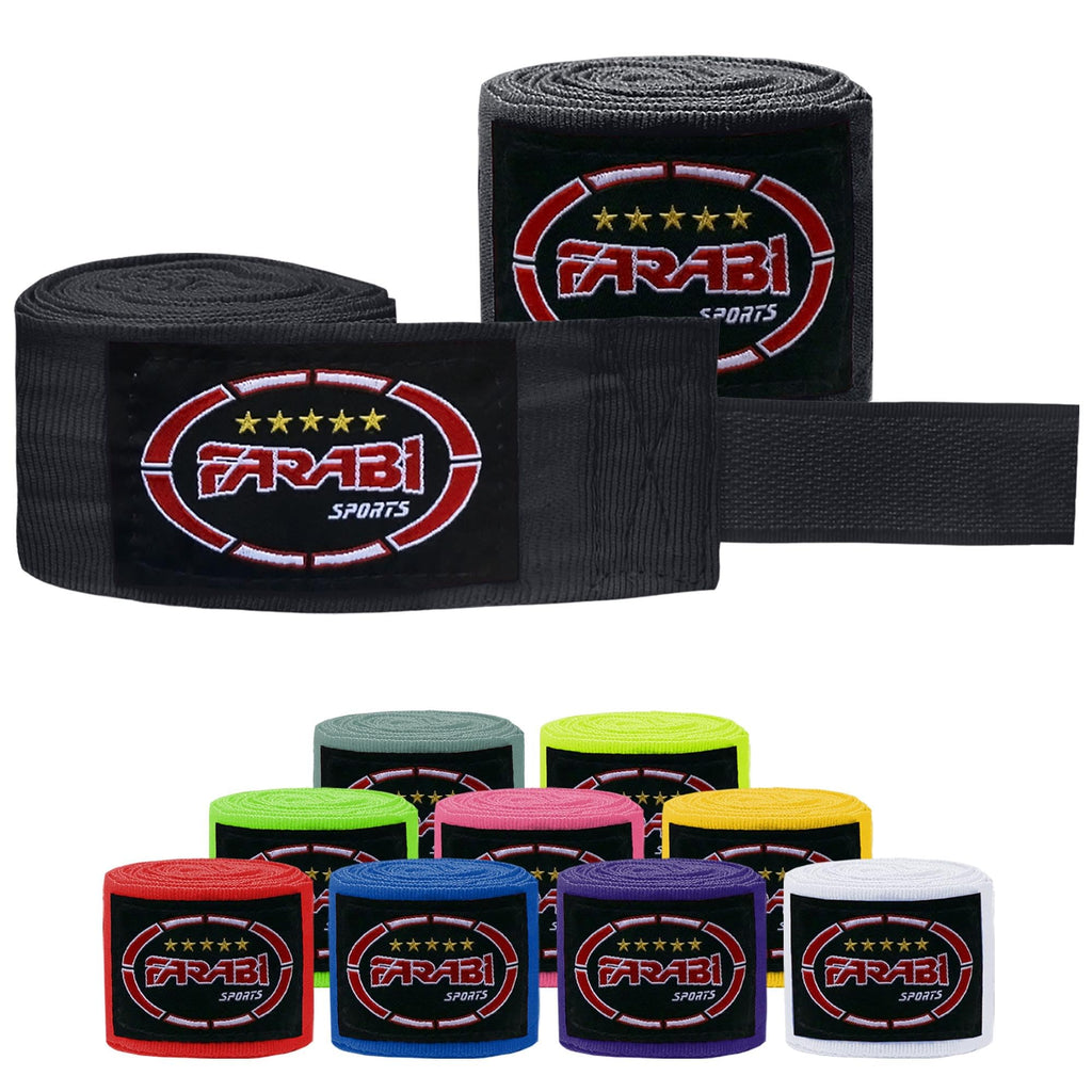 FARABI Kids Boxing Hand Wraps 2.5 Meters Junior Hand Wraps Boxing Hand Wraps Muay Thai Hand Wraps MMA Boxing Hand Wraps Men Boxing Hand Wraps Kids Boxing Hand Wraps Inner Gloves