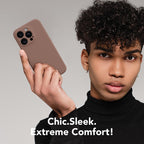 SuydanBox Magnetic for iPhone 13 Pro Max Case, Compatible with MagSafe, [Full Camera Protection][Screen Protector] Silicone Shockproof Protective Phone Case for iPhone 13 Pro Max 6.7", Brown