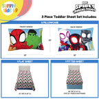 Sunny Side Up Minecraft Creeper & Animals Twin Sheet Set - 3 Piece Kids Bedding Set Includes Pillow Cover - Super Soft Microfiber Sheets