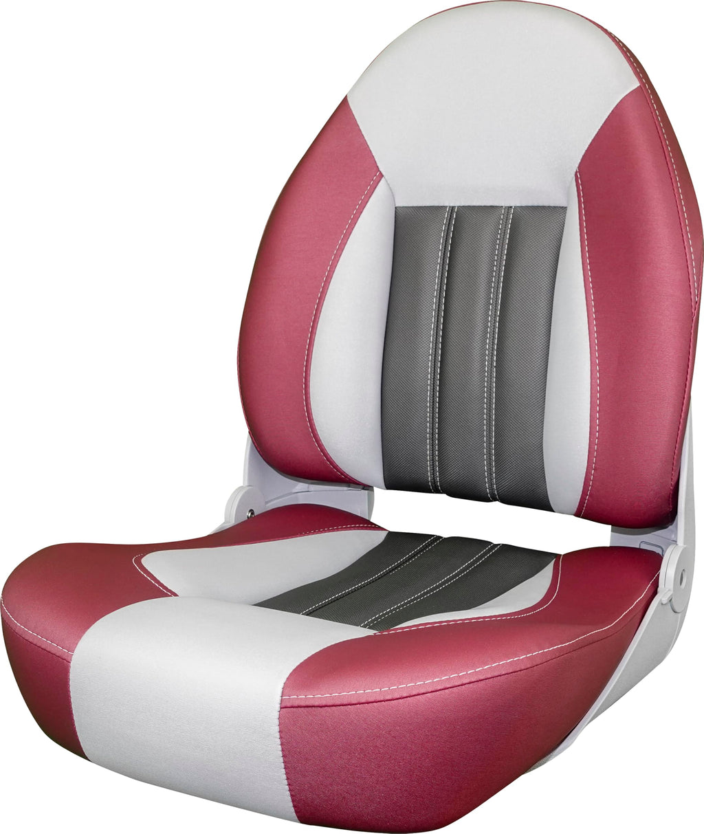 Tempress ProBax Orthopedic Folding High Back Boat Seat (Black/Charcoal/Carbon)