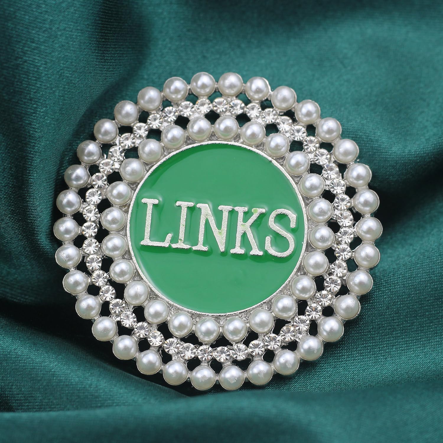 Pearl Sorority Brooch for Women Greek Sorority Paraphernalia Gift Green Sisterhood Jewelry for Soror Sister