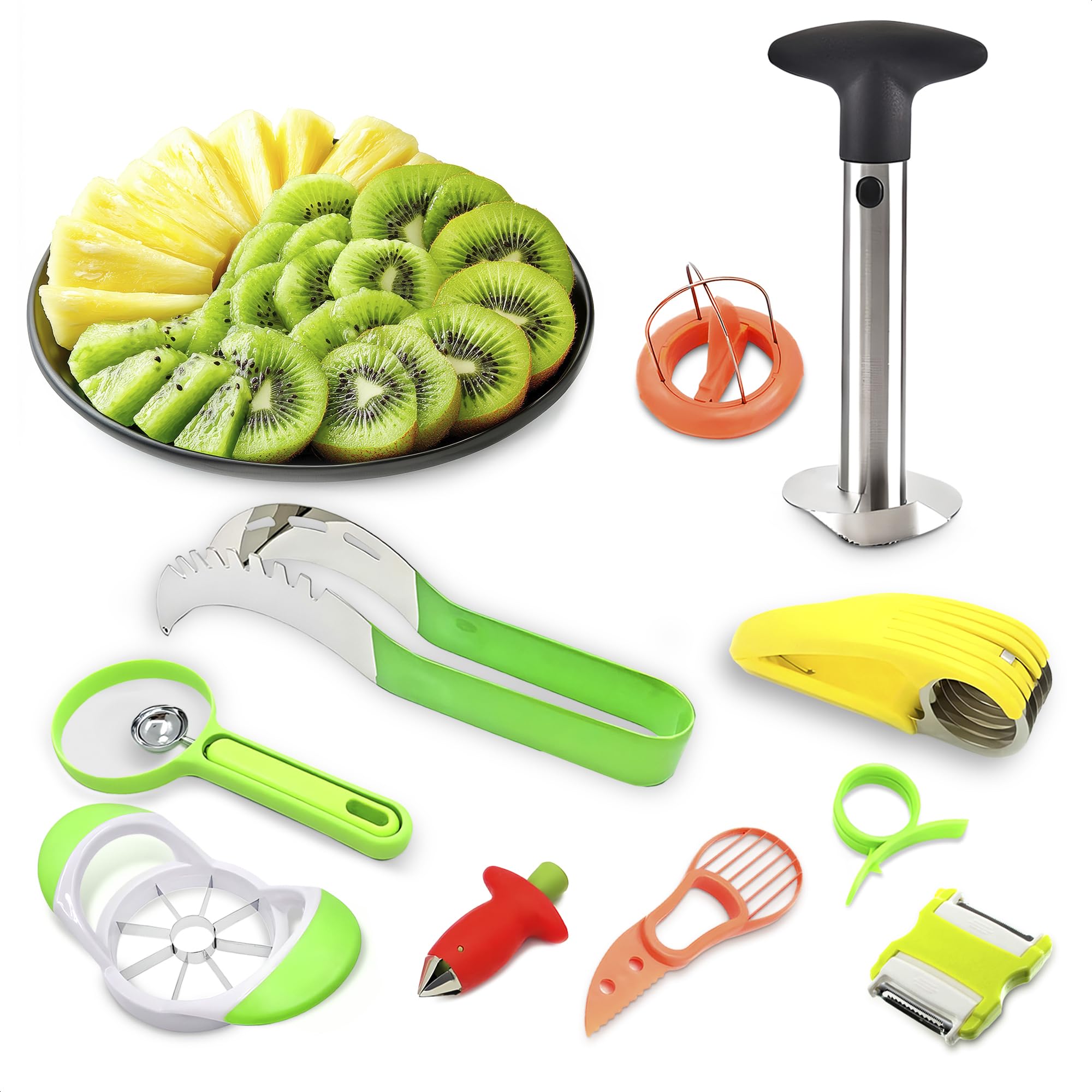 Avocado Slicer Tool 3 in 1 – Food-Grade Plastic Cutter, Peeler & Pit Remover for Easy Slicing, Scooping & Quick Food Prep – Easy to Use Avocado Peeler Tool | Durable Ergonomic Design Kitchen Gadget