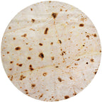 CASOFU Burritos Tortilla Tæppe, dobbeltsidet kæmpe mel-novelty tæpper til din familie, 285 GSM blødt og behageligt flannel taco tæppe. (Beige, 71 tommer)