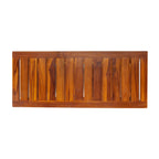 TeakCraft Teak Shower Bench with Shelf 30 Inch for Bathroom, Spa - Fully Assembled, Shower Stool, The Freya