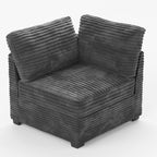 Modular Sectional Sofa,5 Pieces Sectional Couches for Living Room,L Shaped Cloud Couch Chaise Set, Black