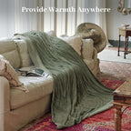 Verwarmd deken elektrisch deken plaid 50''X60'' - verwarmingsdeken met 6 warmtestanden - 2-10 uur automatische uitschakeling, ETL gecertificeerd, wasmachinebestendig (zwart)