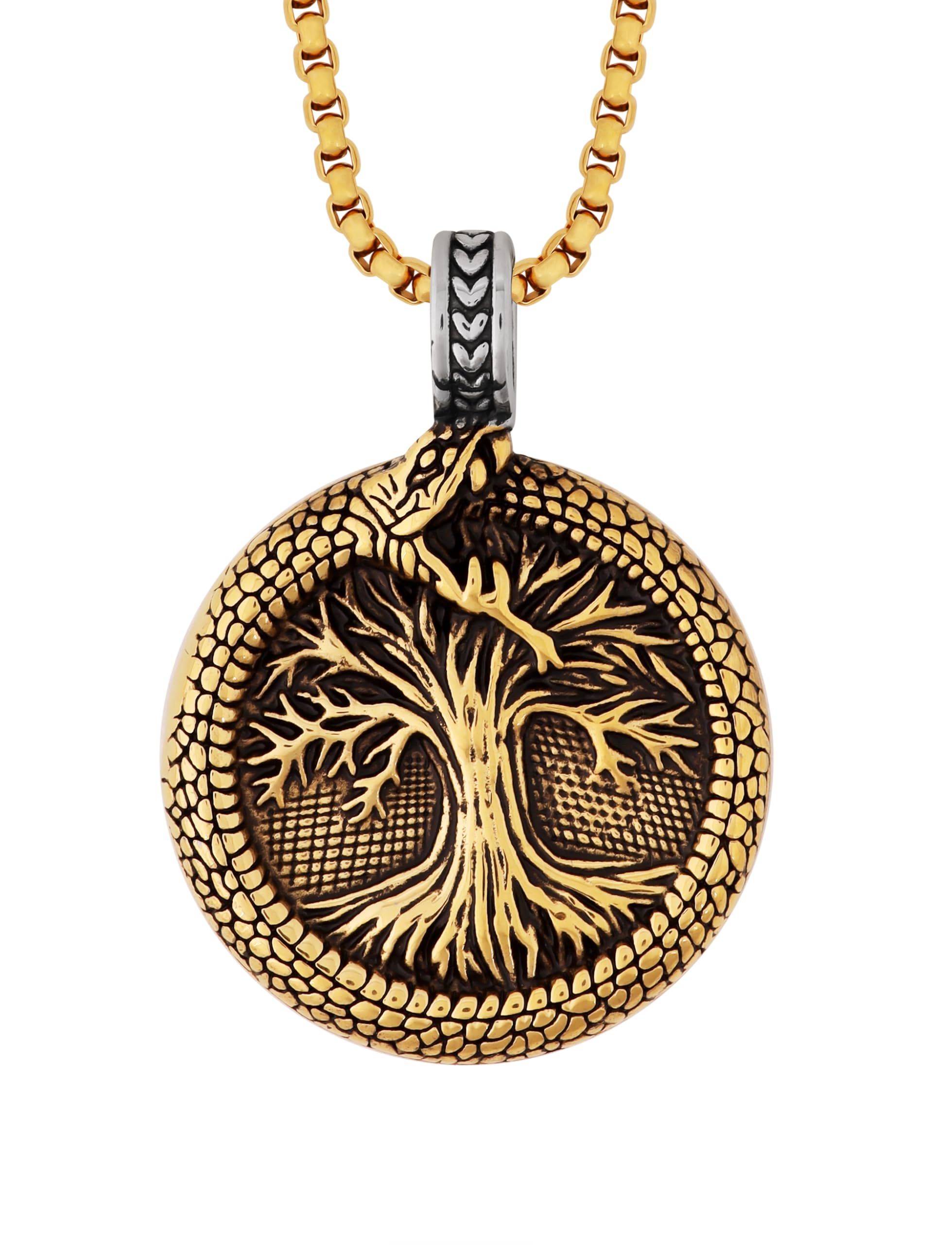 HAQUIL Viking Celtic Wiccan Tree of Life Pendant Necklace, Tree of Life Jewelry Gifts for Men and Women
