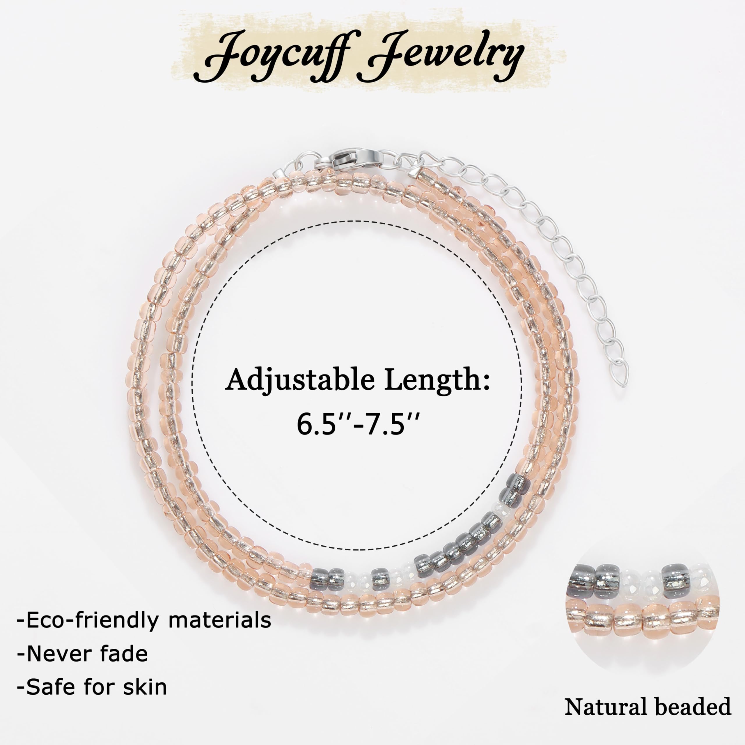 JoycuFF Cadeaux pour Femmes Maman Fille Sœur Amies Tante Infirmière Bracelets en Code Morse Inspirants pour Elle Bijoux d'Encouragement Inspirant et d'Autonomisation Tu Rends le Monde Meilleur