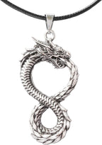 HAQUIL Dragon Necklace, Ouroboros Serpent Dragon Pendant, Dragon Jewelry Gift for Men and Women